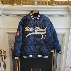 Rare Bar Code New York Yankees Quilted Jacket
